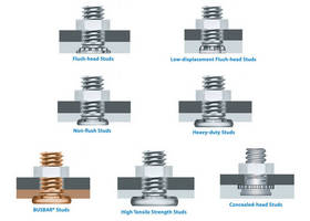 Self-Clinching Threaded Studs in Various Designs Offer Application-Specific Benefits for Attachment